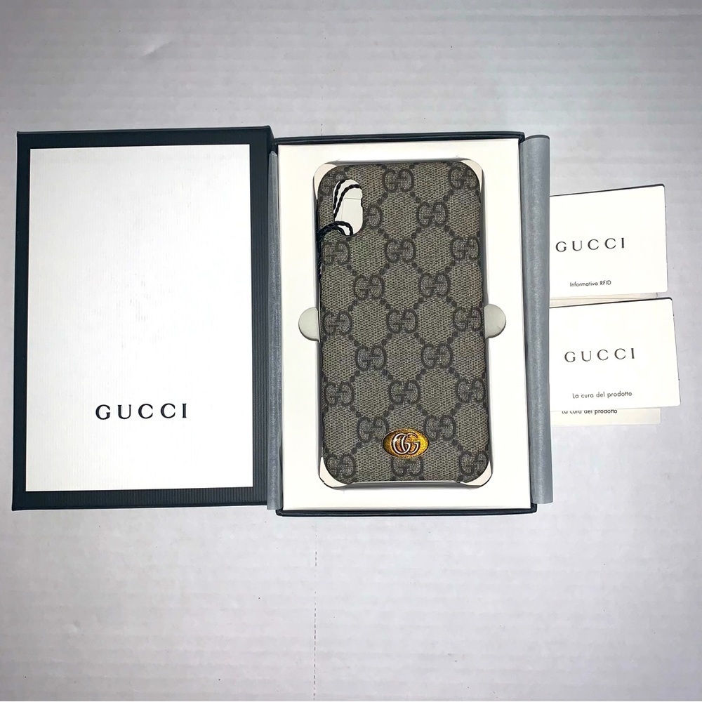 Gucci iPhone X/XS Ophida Monogram Case NIB